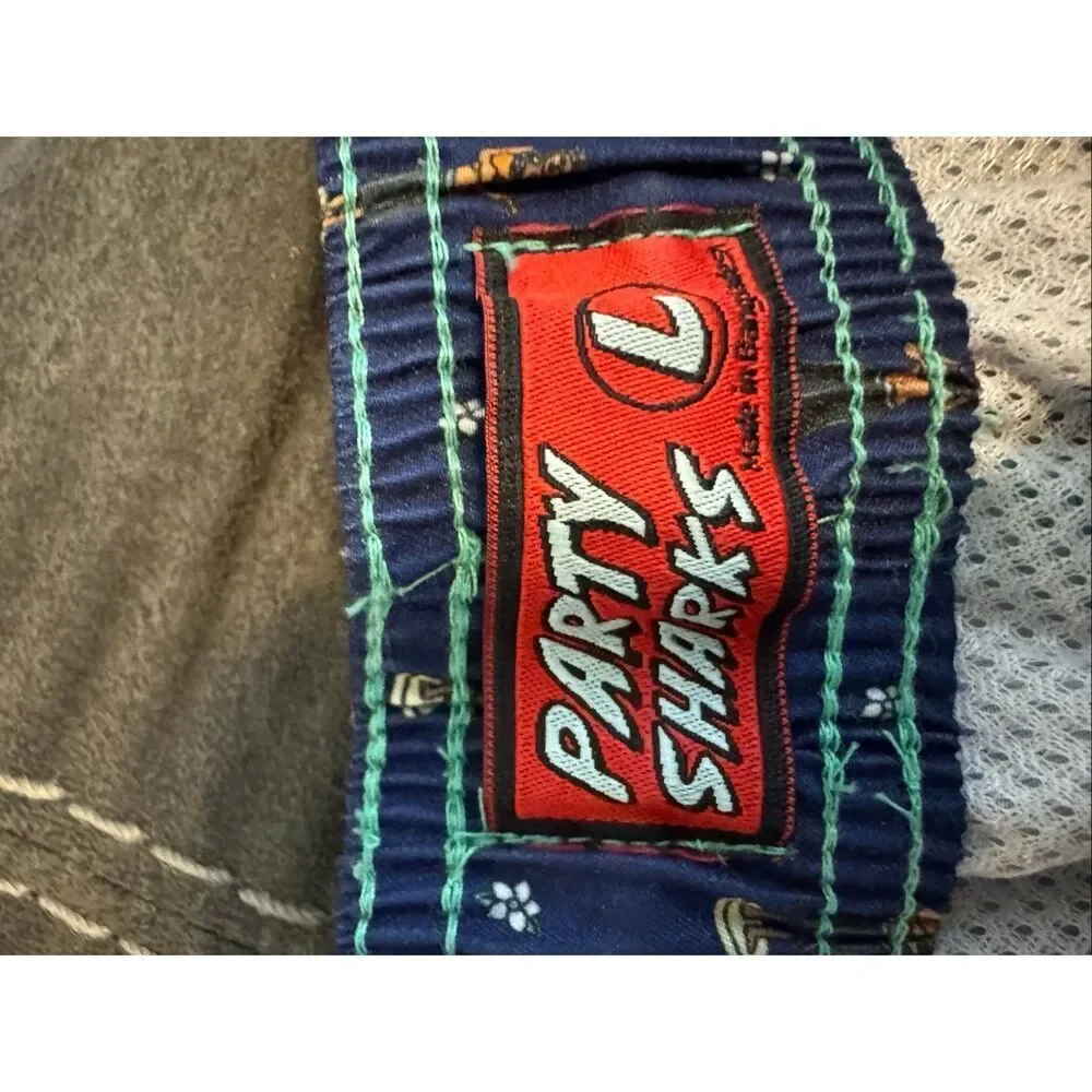Party Sharks Men’s Swim Trunks Size L